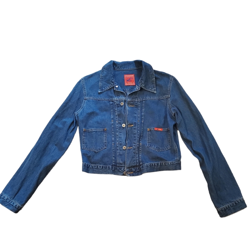 AG Adriano Goldschmied Betsy women's Denim blue jacket Size L Excellent …